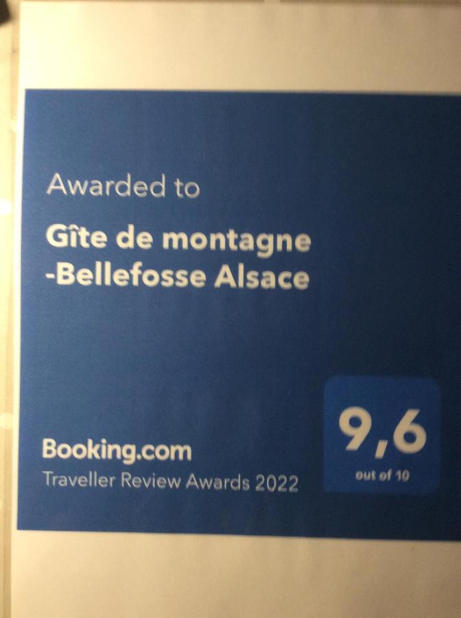 Gite De Montagne -Bellefosse Alsace מראה חיצוני תמונה